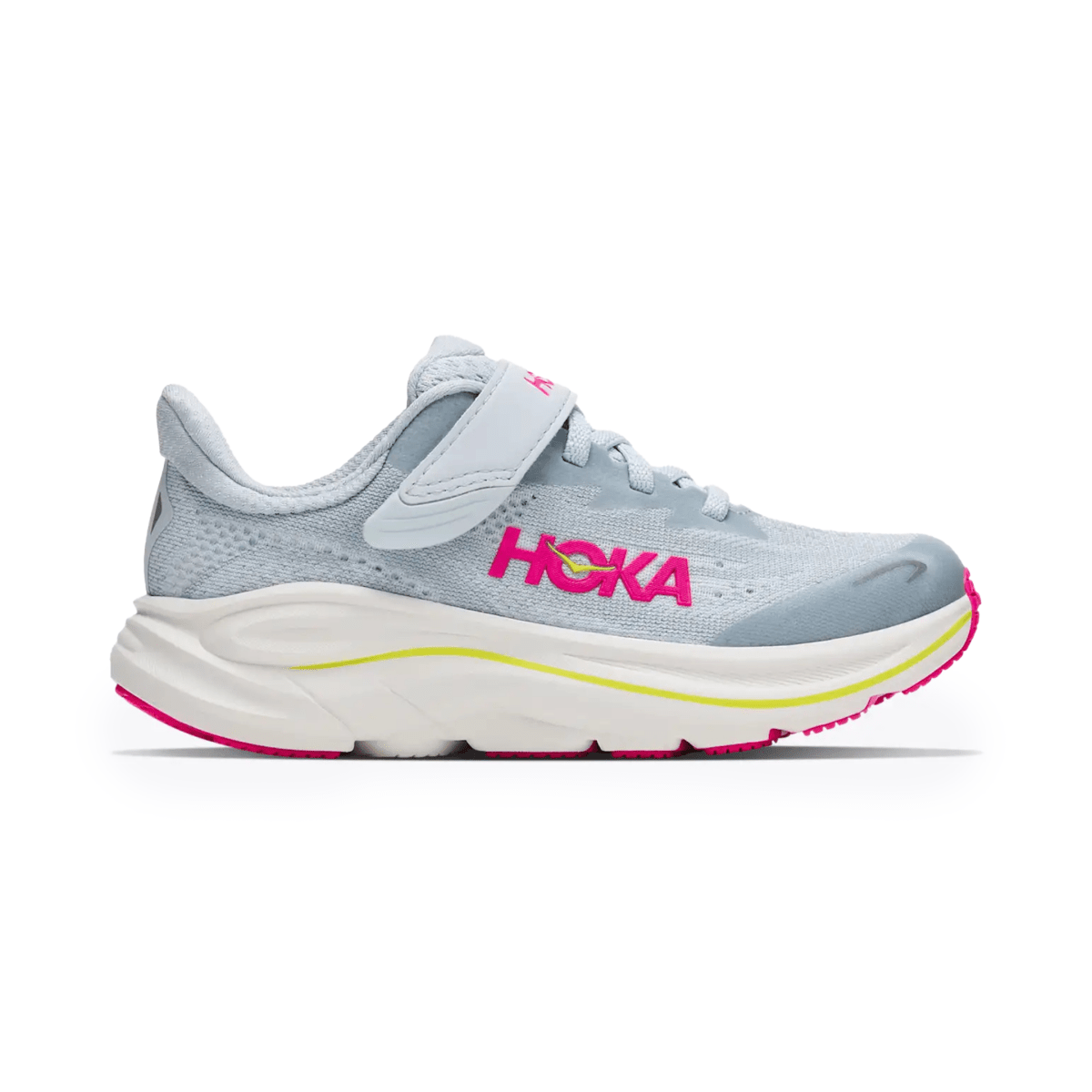 Hoka One One Kids (Preschool) Clifton 10 Overcast/Neon Dragonfruit - 1110625 - Tip Top Shoes of New York
