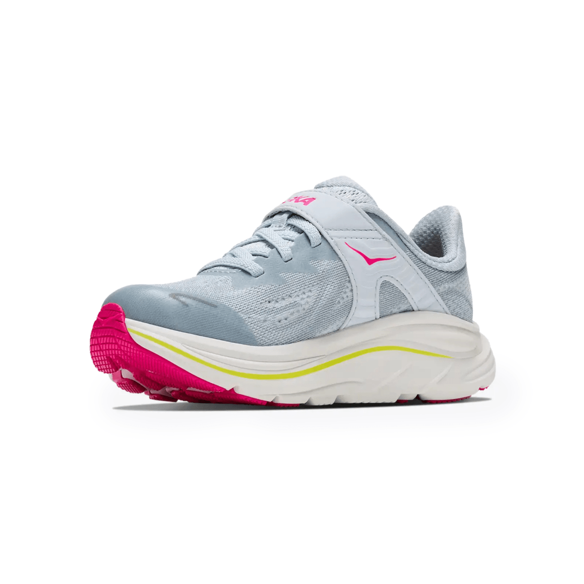 Hoka One One Kids (Preschool) Clifton 10 Overcast/Neon Dragonfruit - 1110625 - Tip Top Shoes of New York