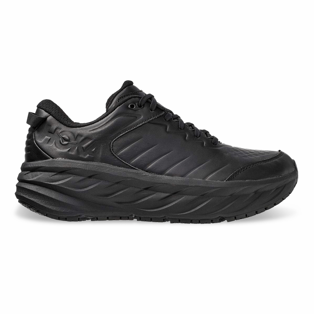 Hoka One One Men's Bondi SR Black Leather - 7731271 - Tip Top Shoes of New York