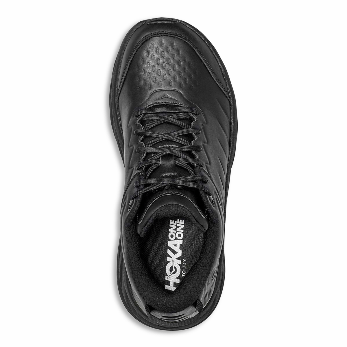 Hoka One One Men's Bondi SR Black Leather - 7731271 - Tip Top Shoes of New York