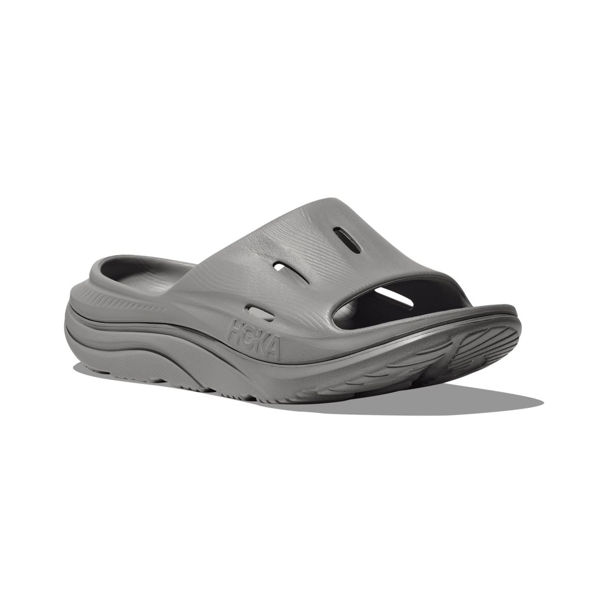 Hoka One One Men's Ora Recovery Slide 3 Grey - 11030988 - Tip Top Shoes of New York