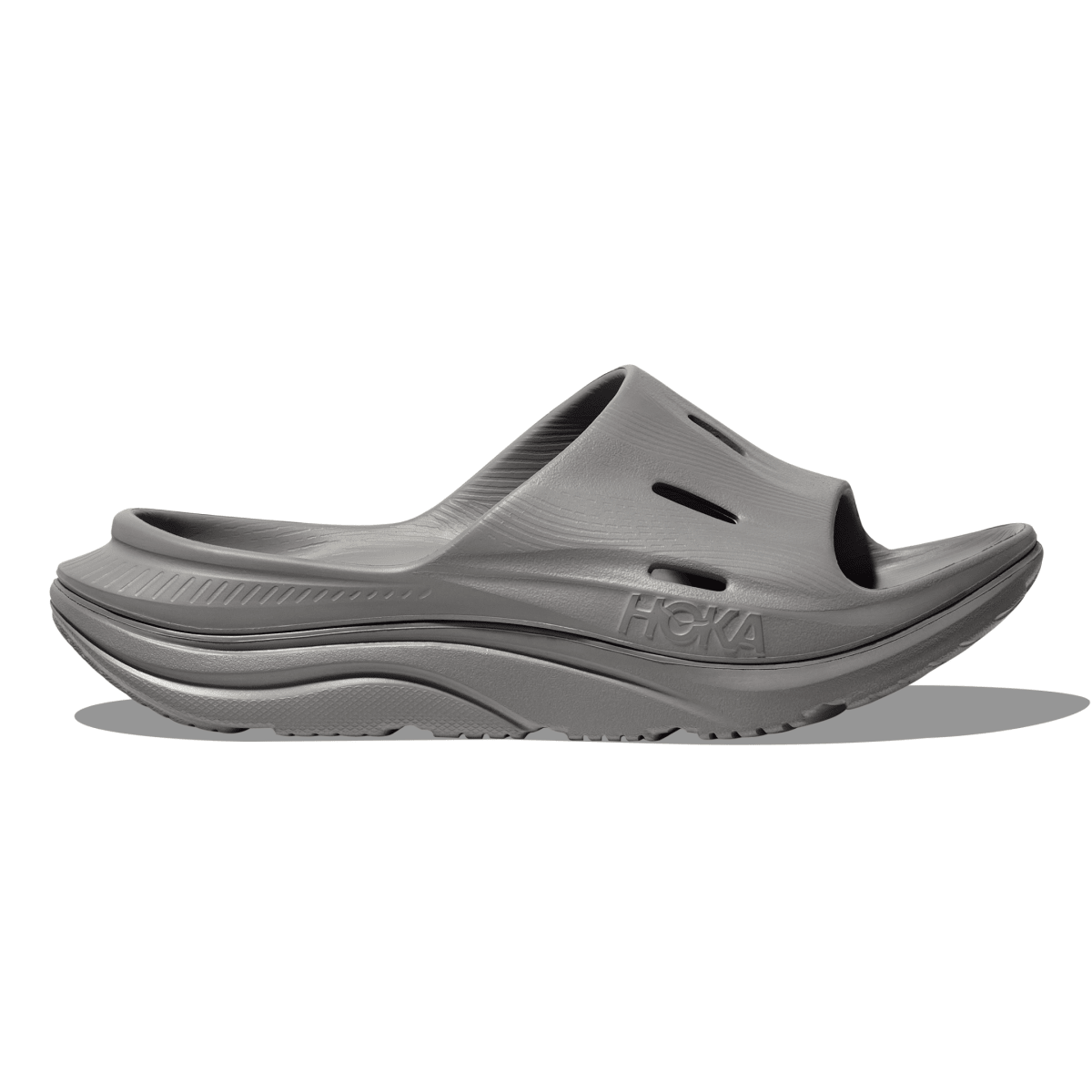 Hoka One One Men's Ora Recovery Slide 3 Grey - 11030988 - Tip Top Shoes of New York