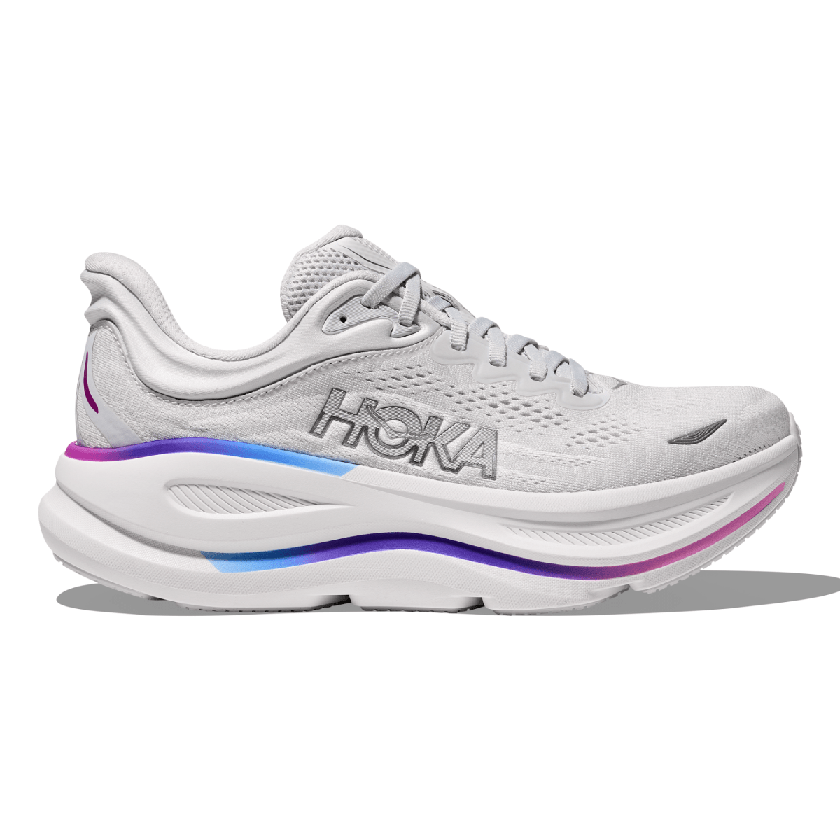 Hoka One One Women's Bondi 9 Cosmic Grey/White - 10056026 - Tip Top Shoes of New York