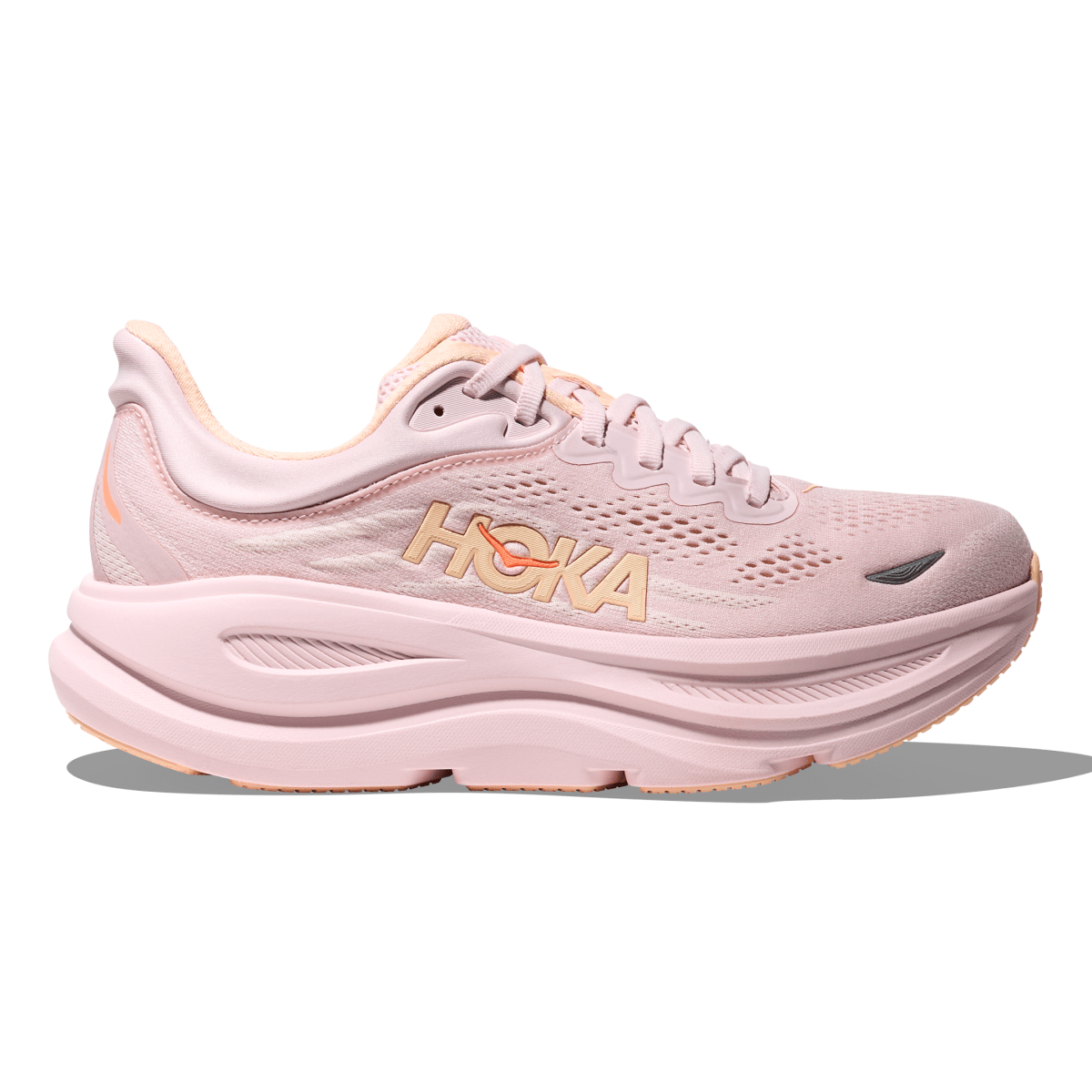 Hoka One One Women's Bondi 9 Lilac Cream/Tangerine Glow - 11029179 - Tip Top Shoes of New York