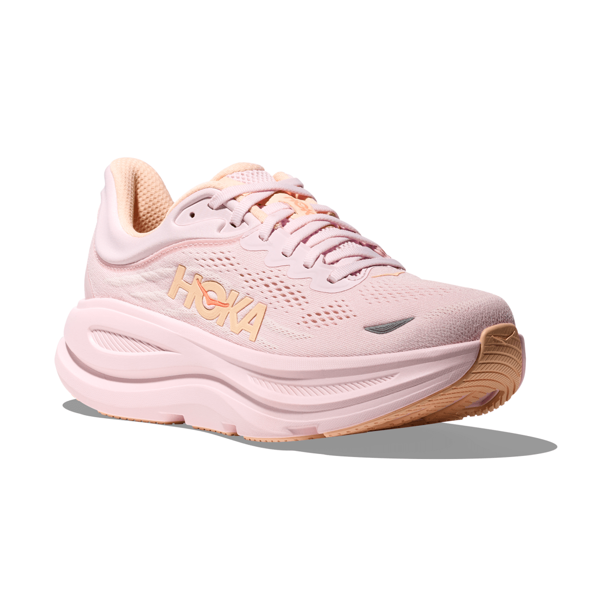 Hoka One One Women's Bondi 9 Lilac Cream/Tangerine Glow - 11029179 - Tip Top Shoes of New York