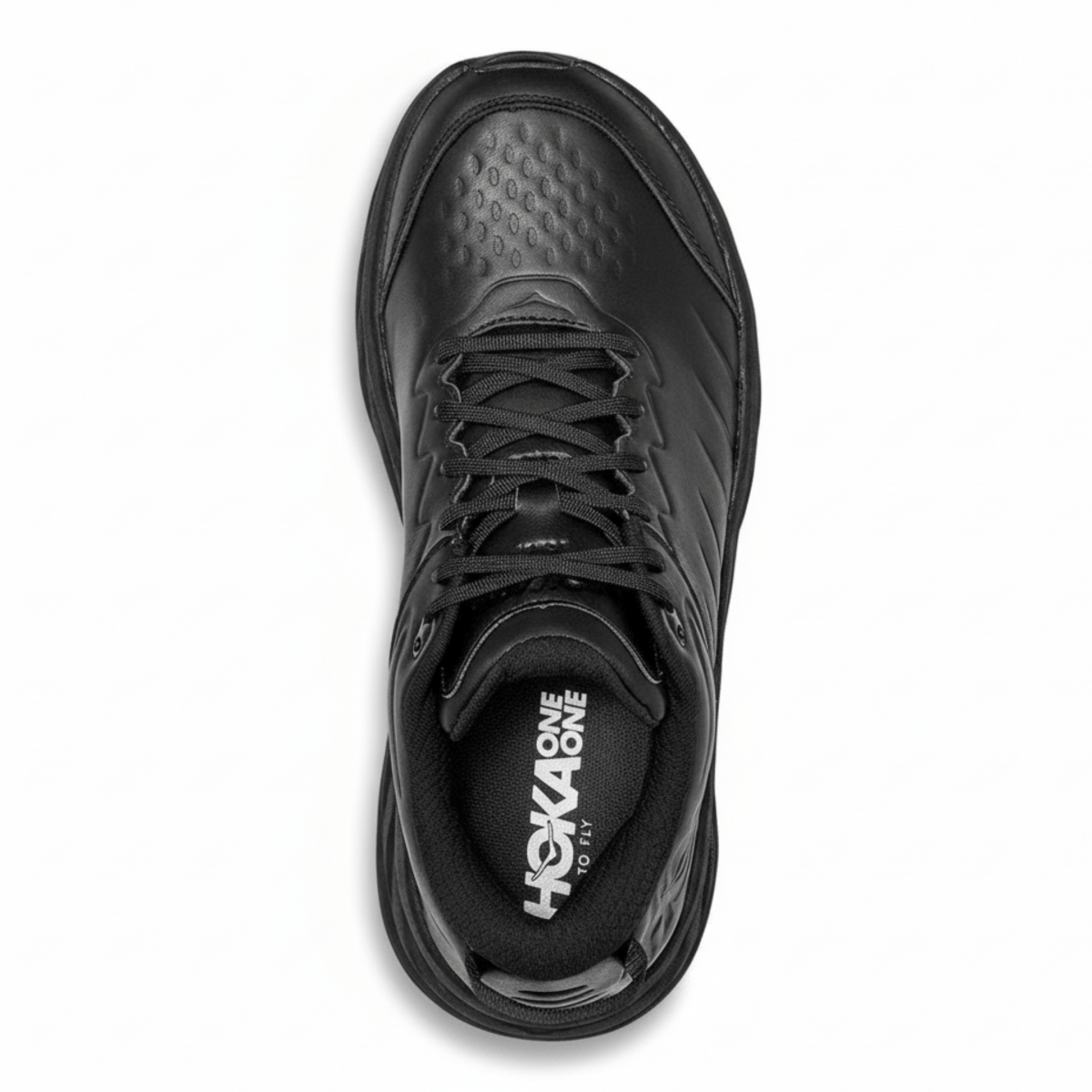 Hoka One One Women's Bondi SR Black Leather - 10023264 - Tip Top Shoes of New York
