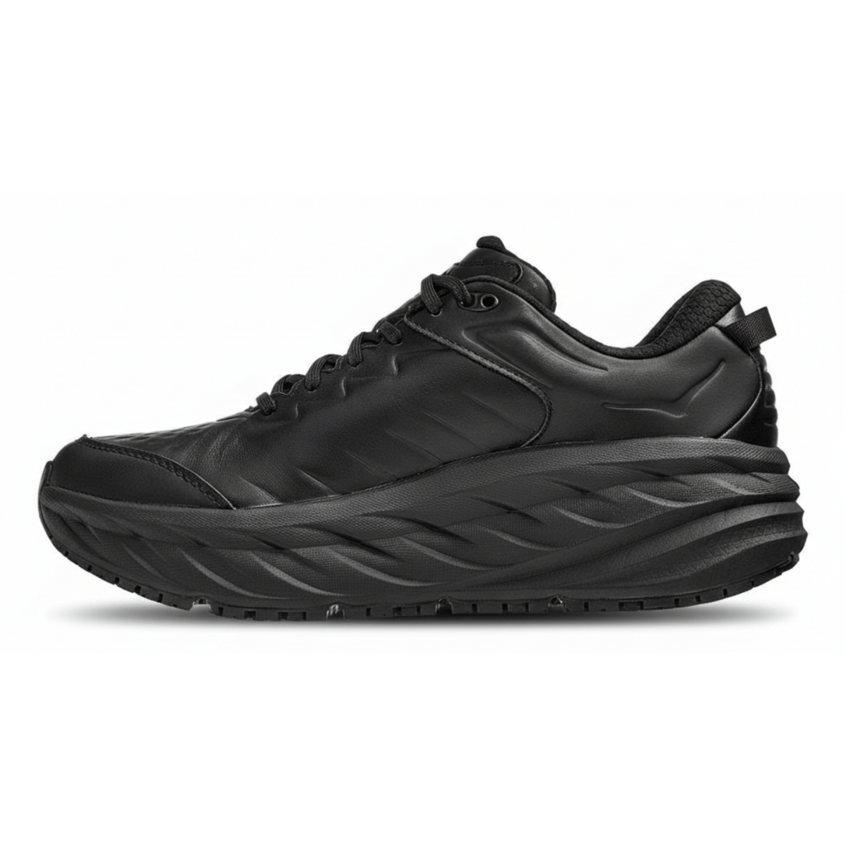 Hoka One One Women's Bondi SR Black Leather - 10023264 - Tip Top Shoes of New York