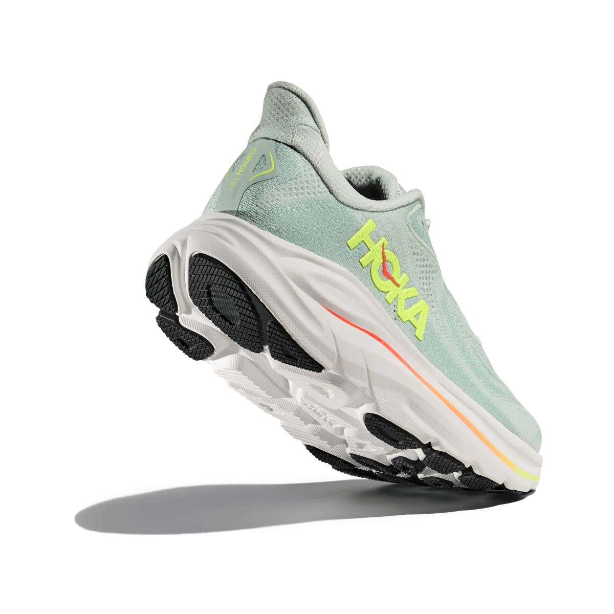 Hoka One One Women's Clifton 10 Sea Glass/Neon Flame - 11011969 - Tip Top Shoes of New York