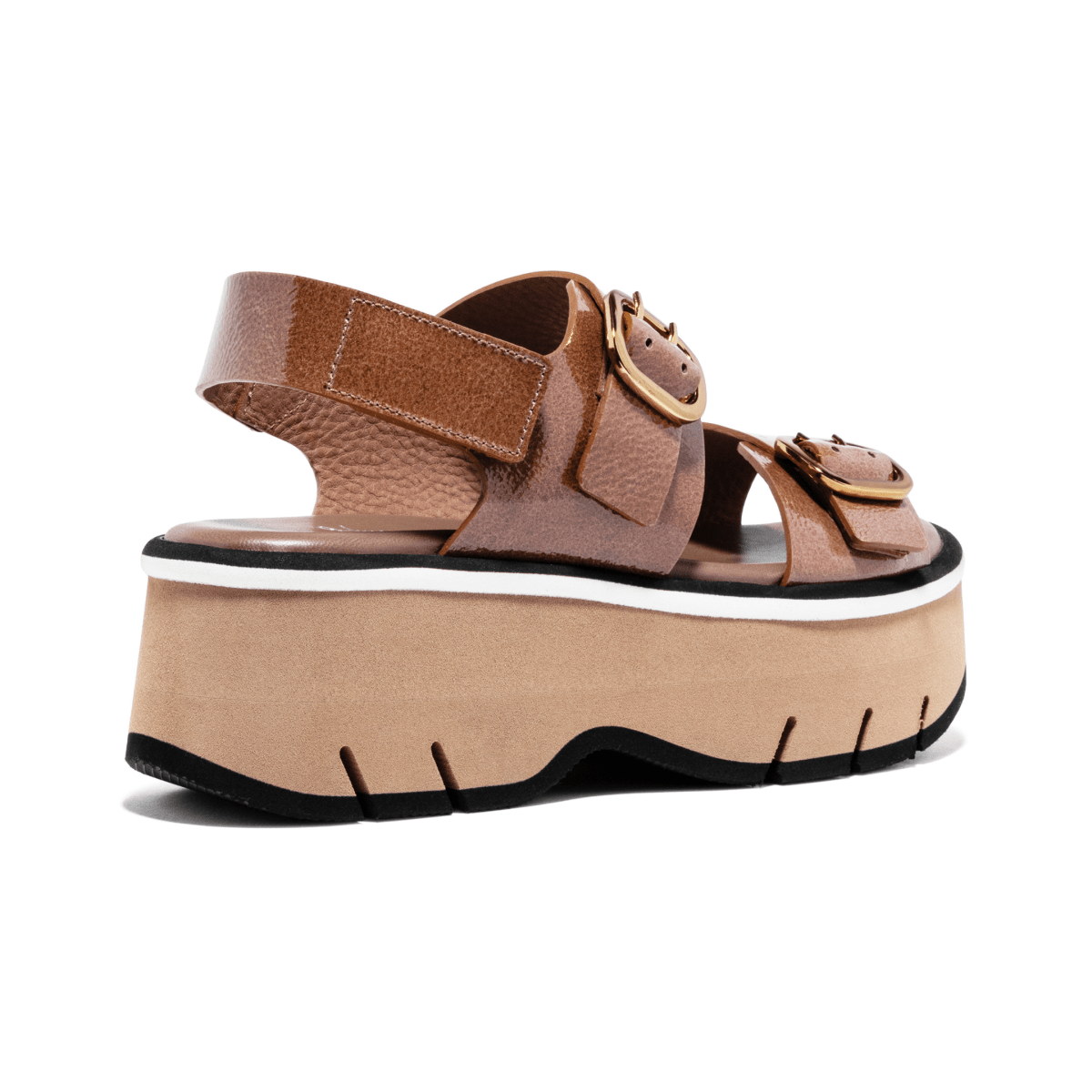 Homers Women's Lucia Reverse Vernice Chunky Farro Beige - 9031224 - Tip Top Shoes of New York