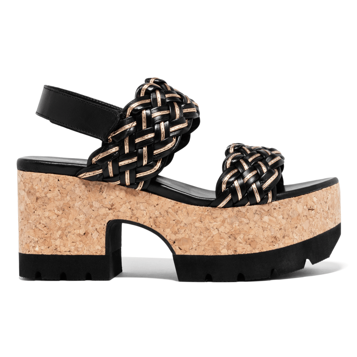Homers Women's Venice Trenza Chunky Black/Beige - 9031232 - Tip Top Shoes of New York