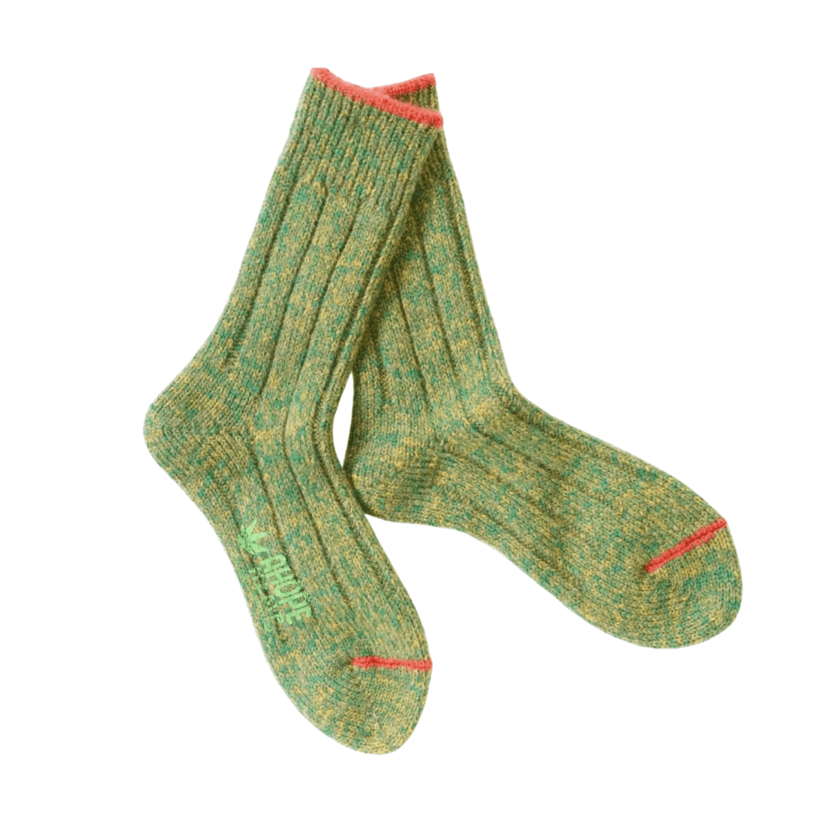 Hope Hemp Men's Hemp-Wool Blend Sock Green/Orange - 11044921 - Tip Top Shoes of New York