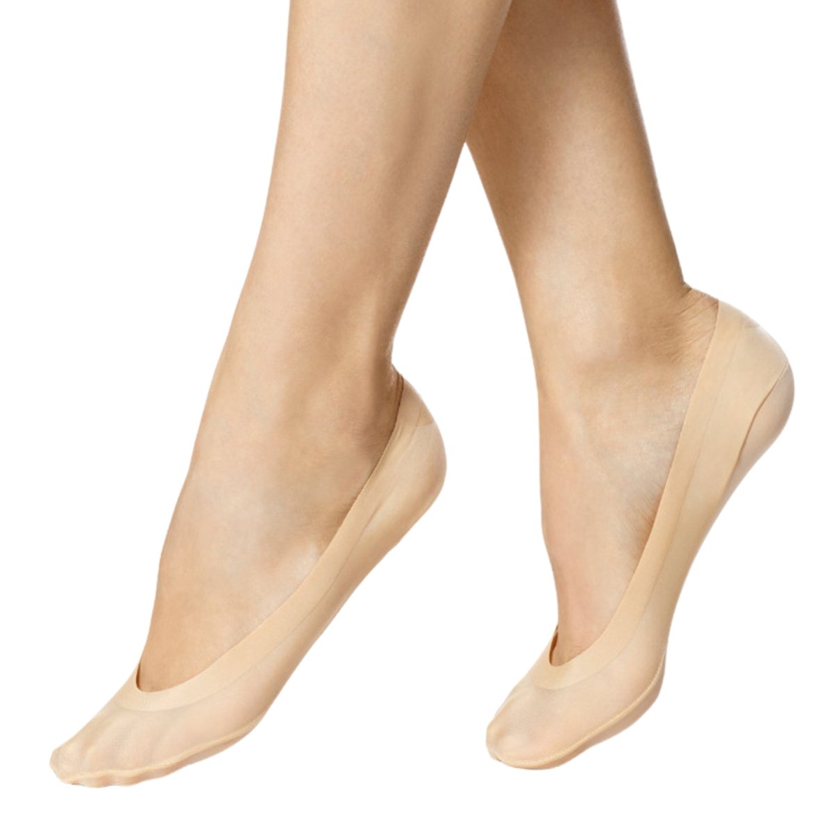 Hue Burlington Women's U12763 Classic Perfect Edge Liner Natural Socks - 3018584 - Tip Top Shoes of New York