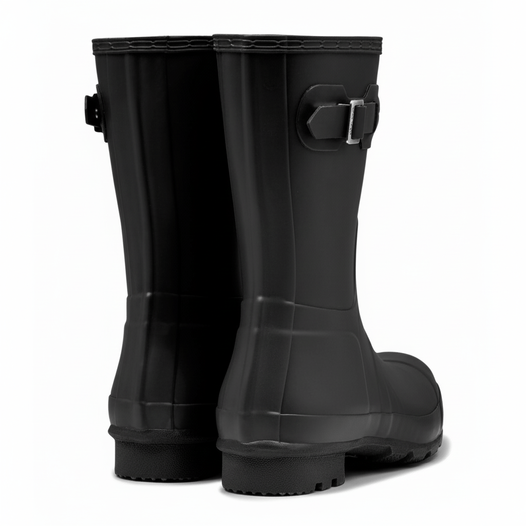 Hunter Men's Original Short Rain Boots Black - 404868303011 - Tip Top Shoes of New York