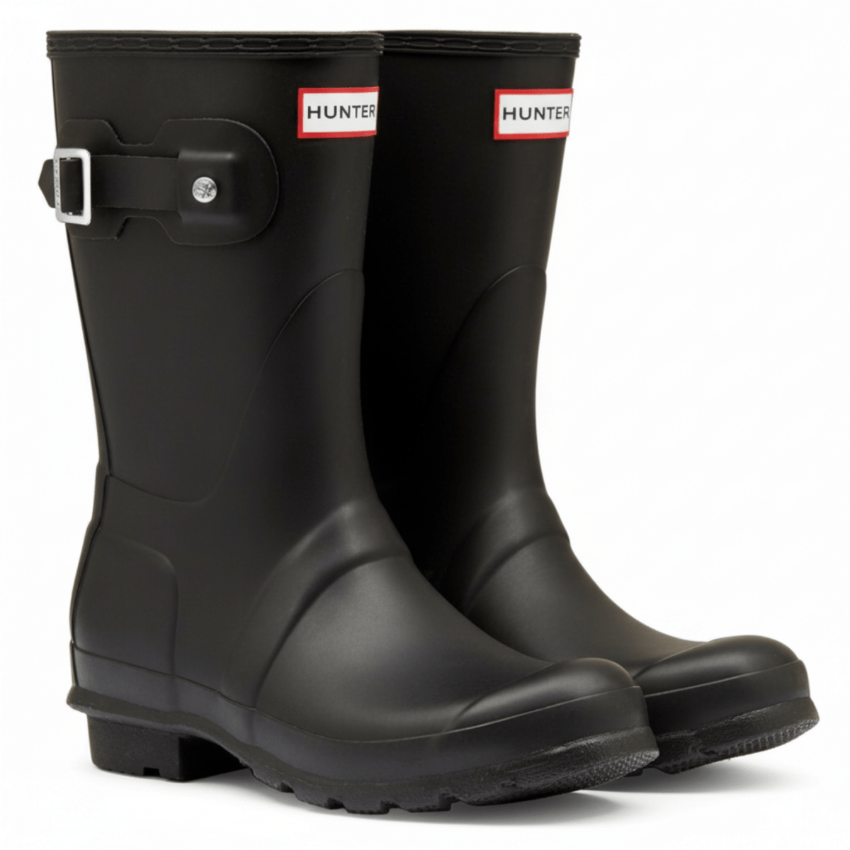 Hunter Women's Original Short Rain Boots Black - 405108303013 - Tip Top Shoes of New York