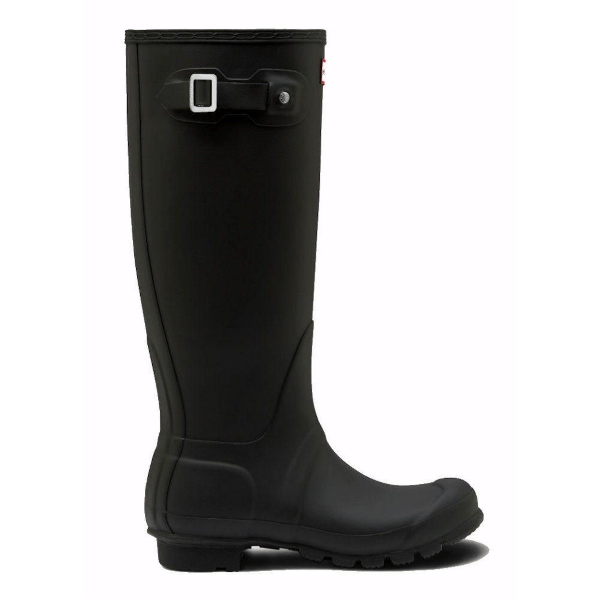 Hunter Women's Original Tall Rain Boots Black Tip Top Shoes of