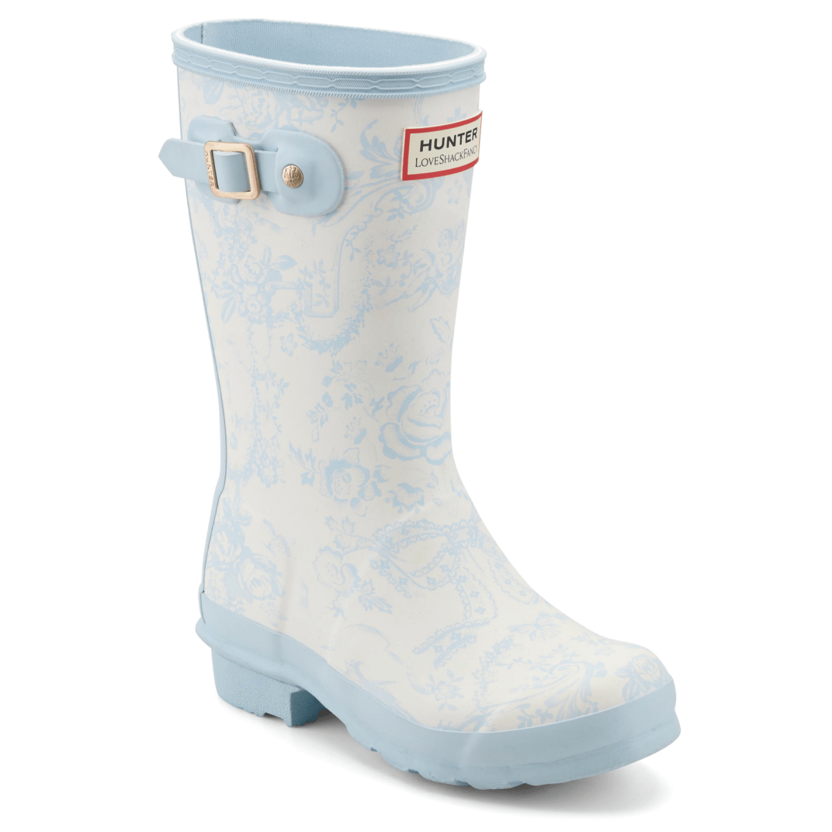 Hunter x LoveShackFancy Girls Original Short Rain Boot Toscana Toile - 1116614 - Tip Top Shoes of New York