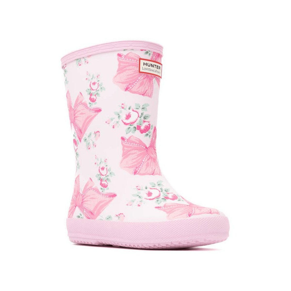 Hunter x LoveShackFancy Toddler's First Classic Rose Beaux Mint Pink - 1101062 - Tip Top Shoes of New York