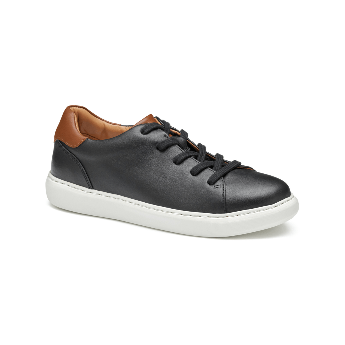 Johnston & Murphy Boy's Anders Lace - to - Toe Black/Tan Leather - 1099733 - Tip Top Shoes of New York