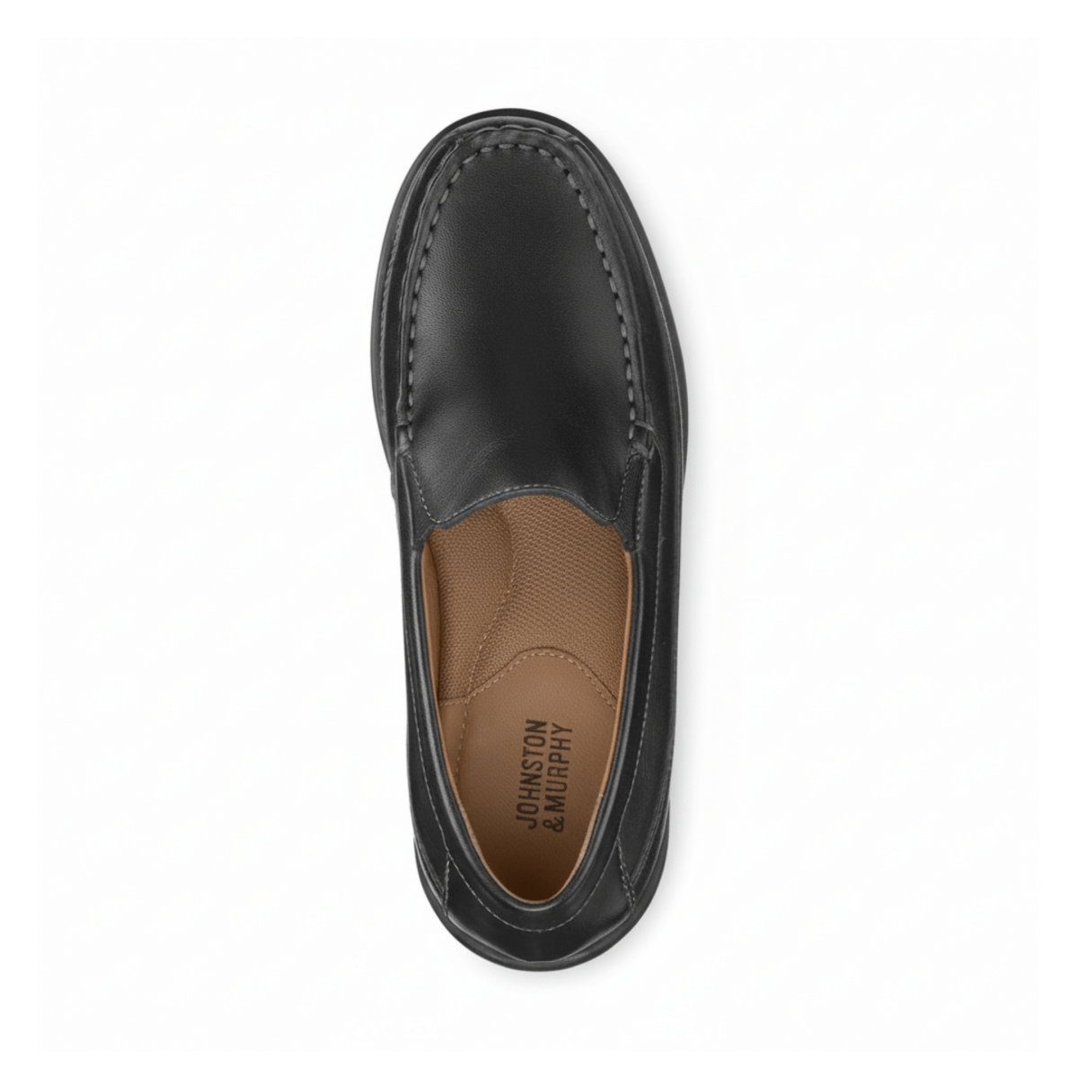 Johnston & Murphy Boy's (Grade School) Locklin Venetian Black Leather - 1091601 - Tip Top Shoes of New York
