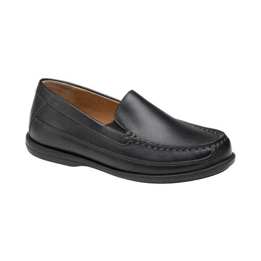 Johnston & Murphy Boy's (Grade School) Locklin Venetian Black Leather - 1091601 - Tip Top Shoes of New York