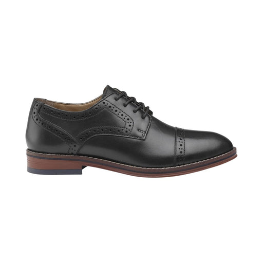 Johnston & Murphy Boy's (Grade School) Upton Conard Cap Toe Black - 1091591 - Tip Top Shoes of New York