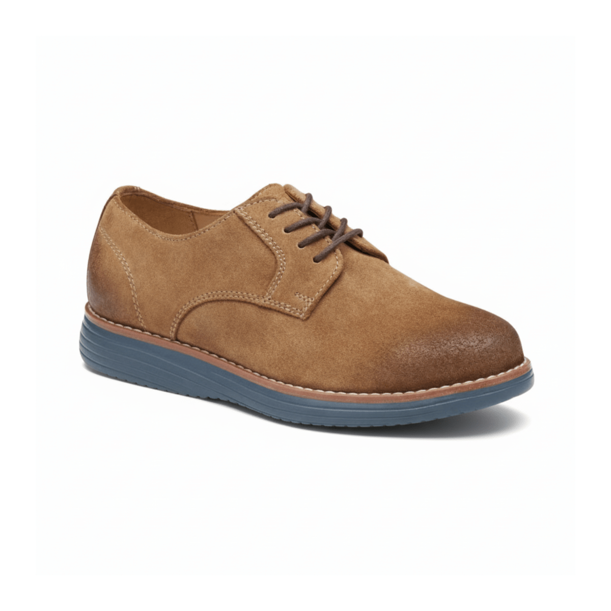 Johnston & Murphy Boy's Upton Plain Toe Snuff Suede - 1091579 - Tip Top Shoes of New York