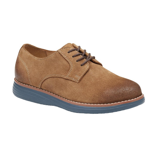 Johnston & Murphy Boy's Upton Plain Toe Snuff Suede - 1091579 - Tip Top Shoes of New York