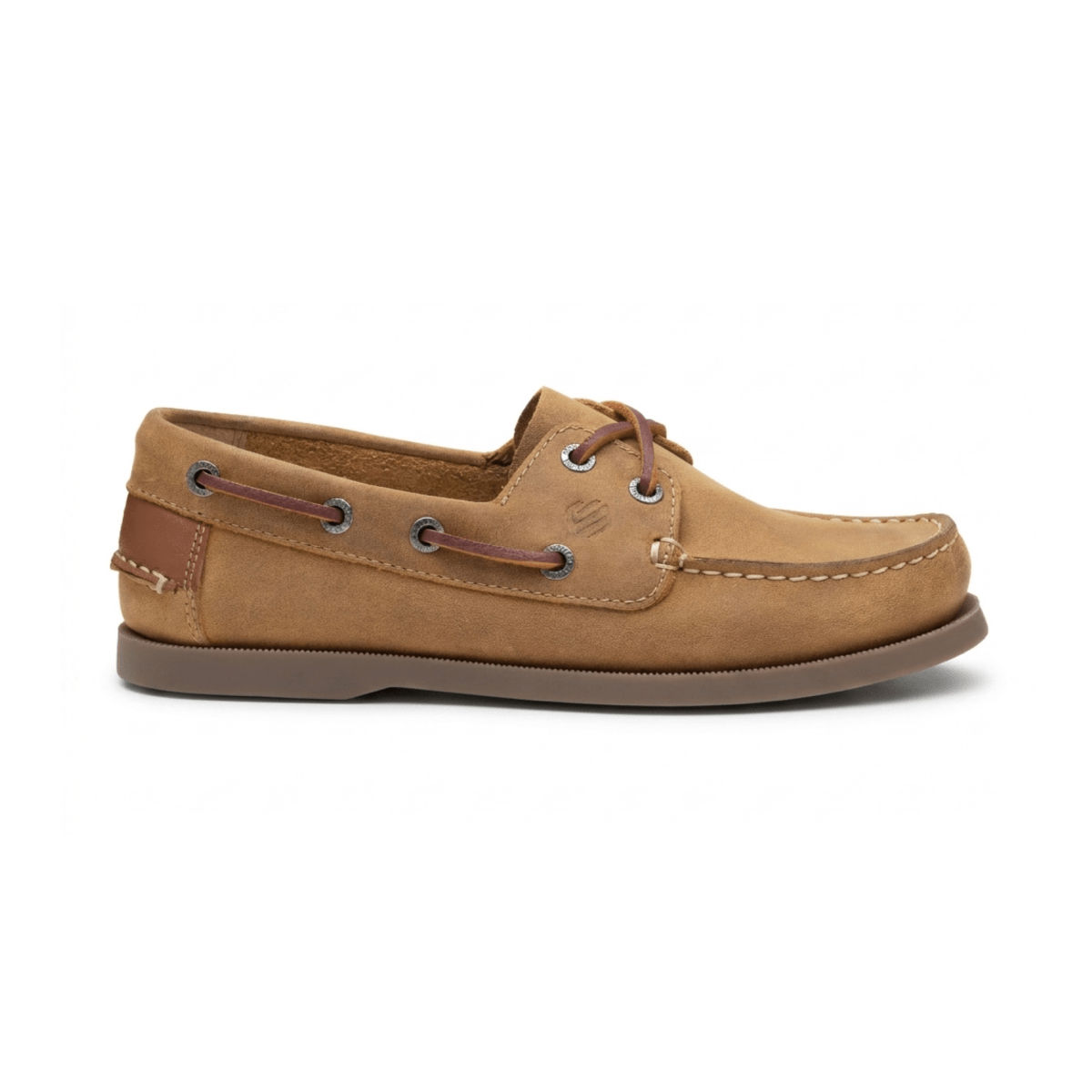 Johnston & Murphy Boys Zeke Boat Shoe Tan Leather - 1111229 - Tip Top Shoes of New York