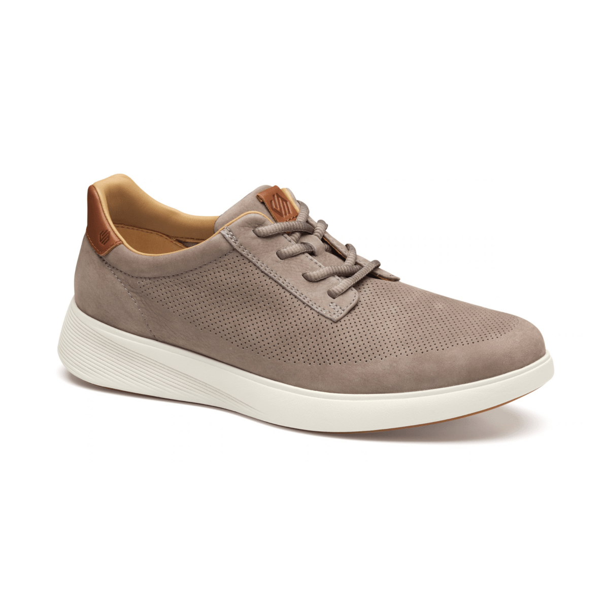 Johnston & Murphy Men's Ackerson Ackerson Perfed Plain Toe Grey Nubuck - 9036820 - Tip Top Shoes of New York