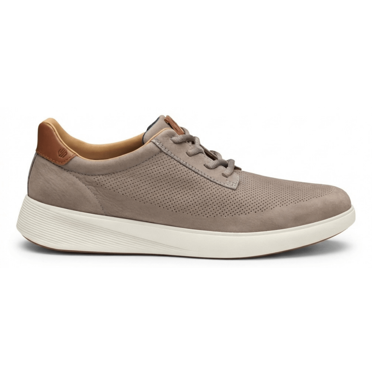 Johnston & Murphy Men's Ackerson Ackerson Perfed Plain Toe Grey Nubuck - 9036820 - Tip Top Shoes of New York