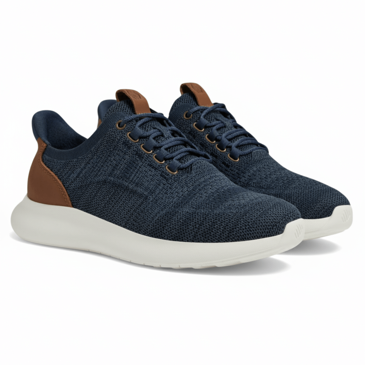 Johnston & Murphy Men's Amherst 2.0 Navy Heathered Knit Oxford - 3017732 - Tip Top Shoes of New York