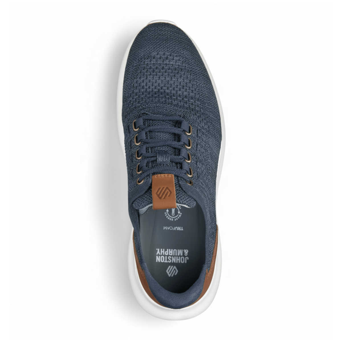 Johnston & Murphy Men's Amherst 2.0 Navy Heathered Knit Oxford - 3017732 - Tip Top Shoes of New York