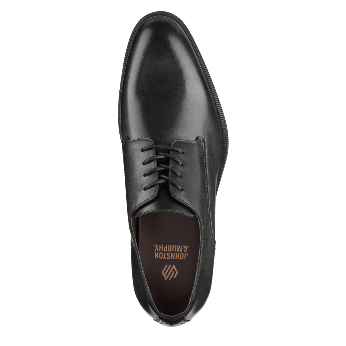 Johnston & Murphy Men's Conlin Plain Toe Black Leather - 11044019 - Tip Top Shoes of New York