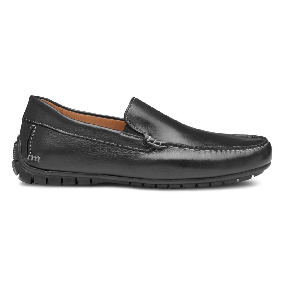 Johnston & Murphy Men's Cort Moc Venetian Black Full Grain Leather - 9023910 - Tip Top Shoes of New York