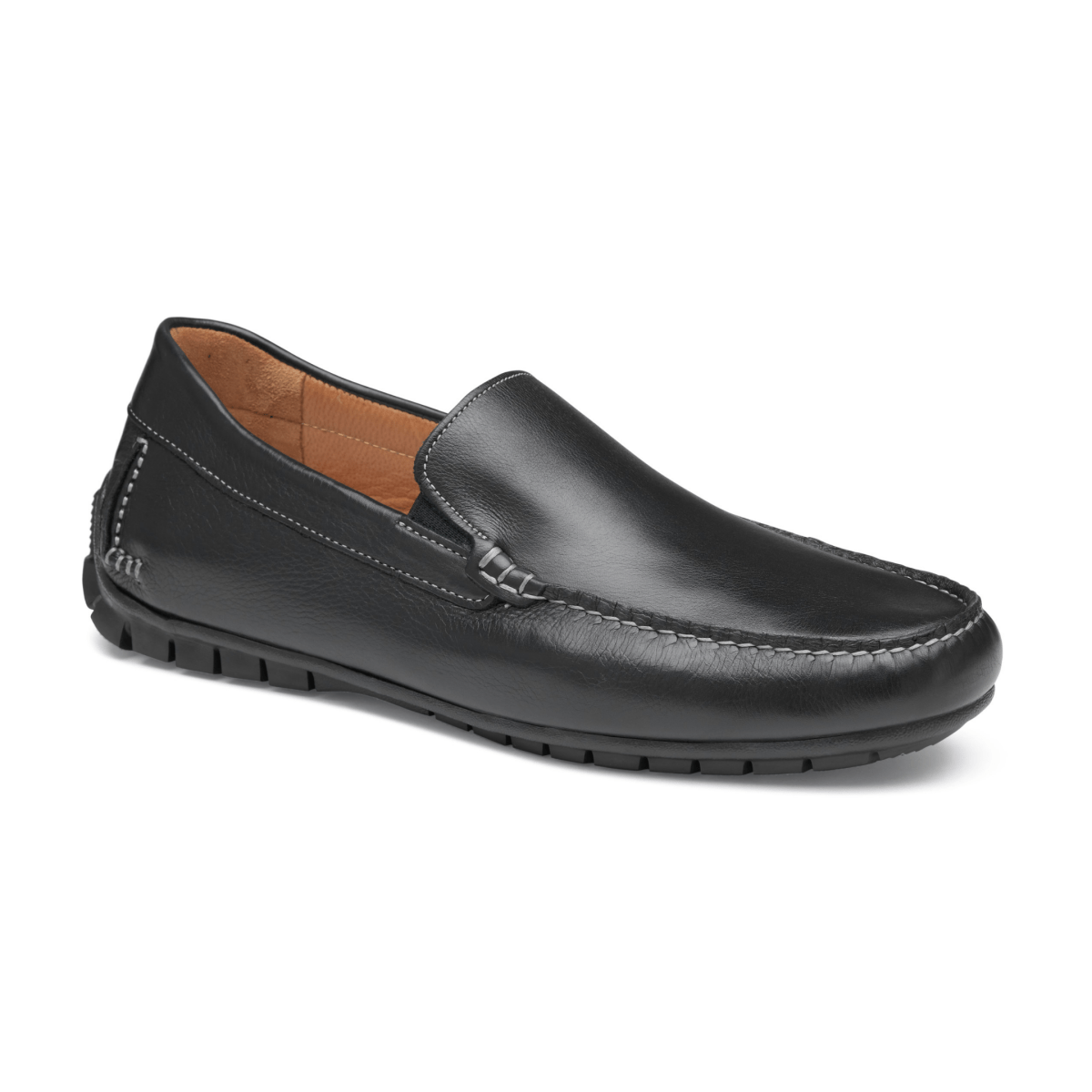 Johnston & Murphy Men's Cort Moc Venetian Black Full Grain Leather - 9023910 - Tip Top Shoes of New York
