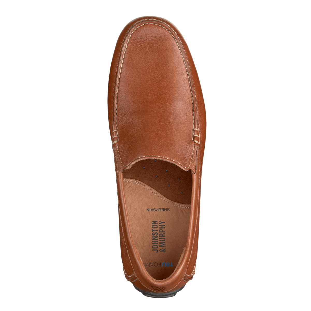 Johnston & Murphy Men's Cort Moc Venetian Tan Full Grain Leather - 9023921 - Tip Top Shoes of New York