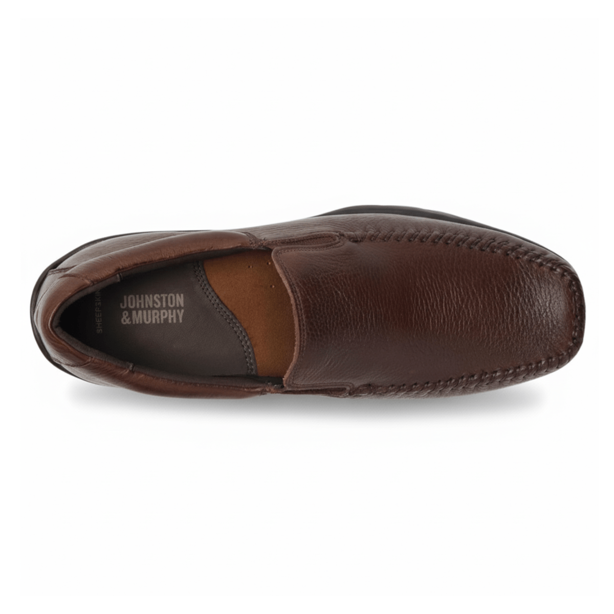 Johnston & Murphy Men's Crawfoord Venitian Mahogany Leather - 3018740 - Tip Top Shoes of New York