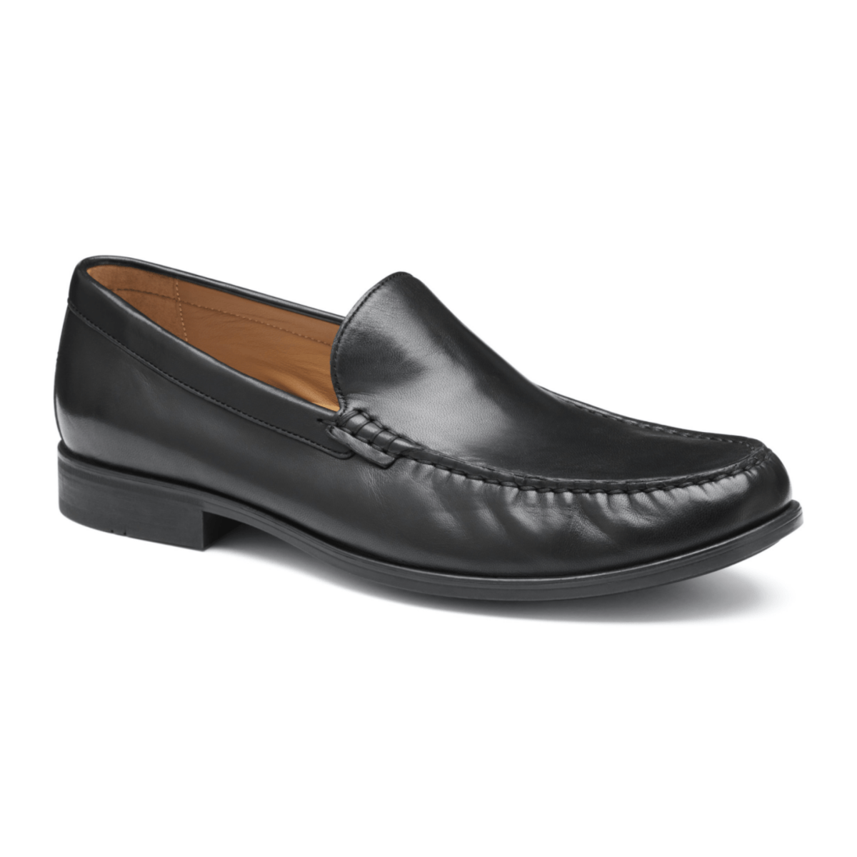 Johnston & Murphy Men's Harrison Venetian Black Glove Leather - 9022632 - Tip Top Shoes of New York