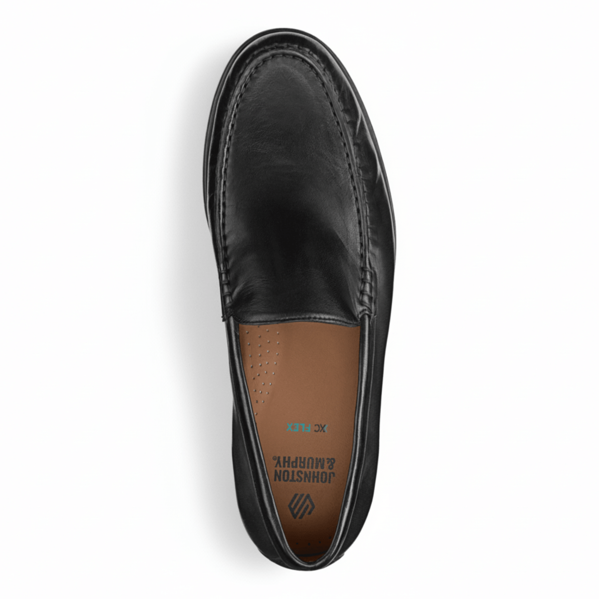 Johnston & Murphy Men's Harrison Venetian Black Glove Leather - 9022632 - Tip Top Shoes of New York