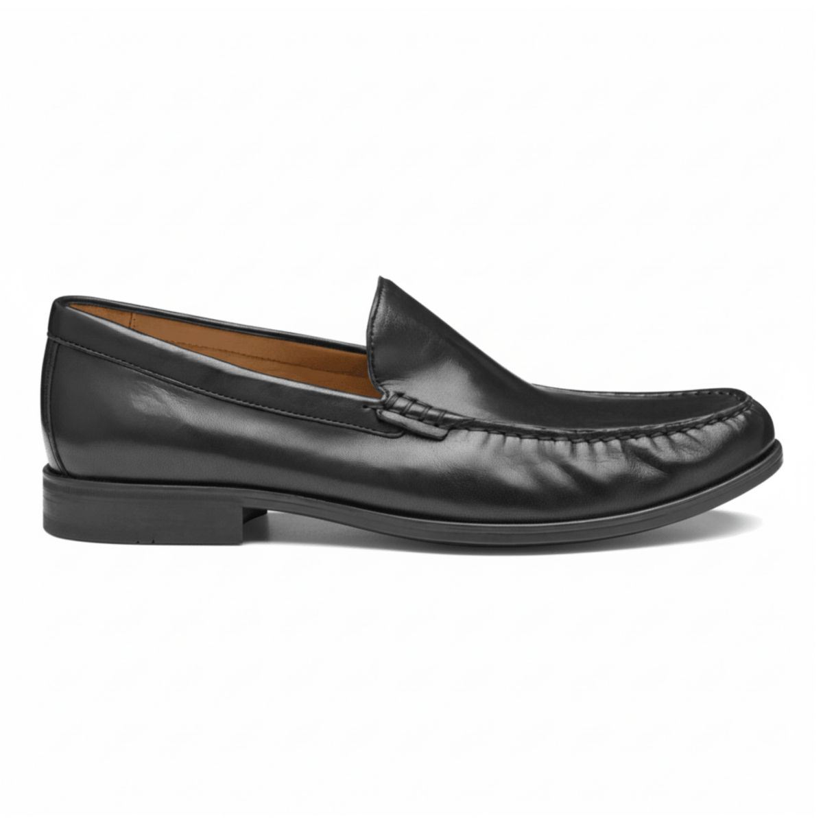 Johnston & Murphy Men's Harrison Venetian Black Glove Leather - 9022632 - Tip Top Shoes of New York