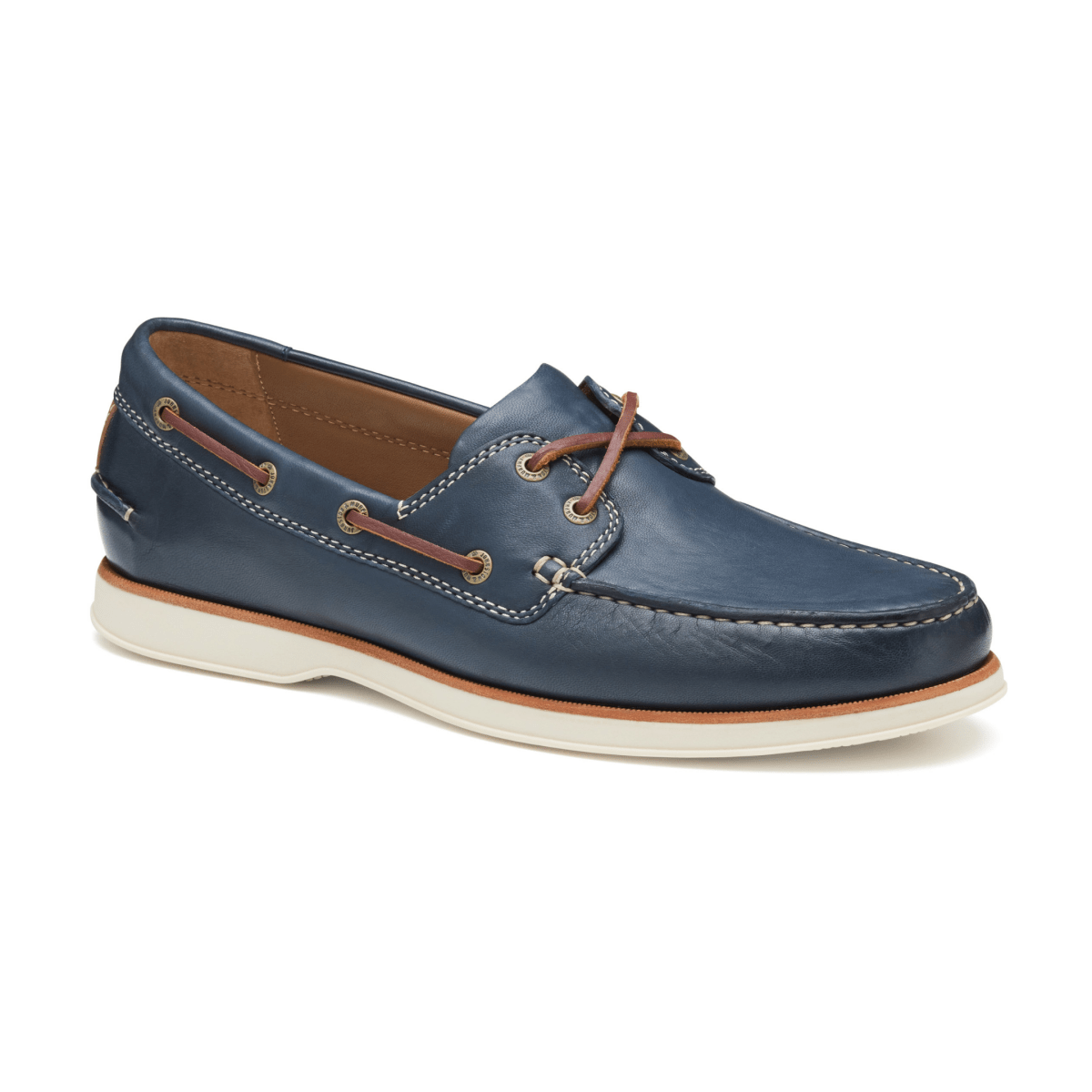 Johnston & Murphy Men's Monaco 2 - Eye Boat Shoe Navy Glove Leather - 9028158 - Tip Top Shoes of New York