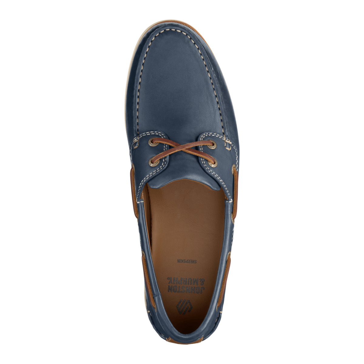 Johnston & Murphy Men's Monaco 2 - Eye Boat Shoe Navy Glove Leather - 9028158 - Tip Top Shoes of New York