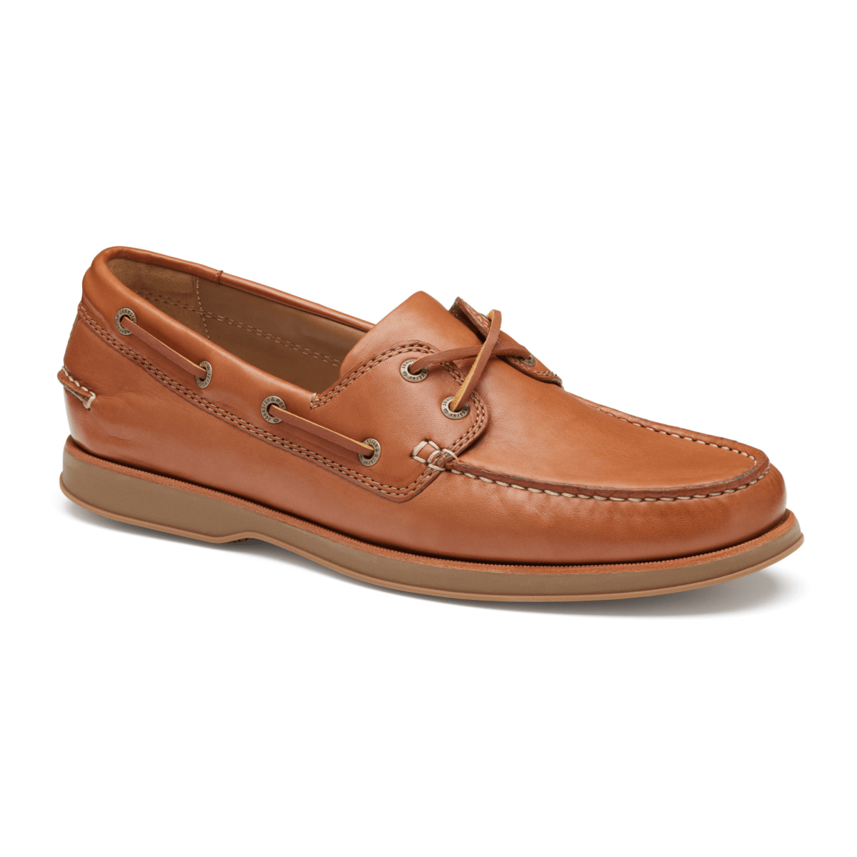 Johnston & Murphy Men's Monaco 2 - Eye Boat Shoe Tan Glove Leather - 9027871 - Tip Top Shoes of New York