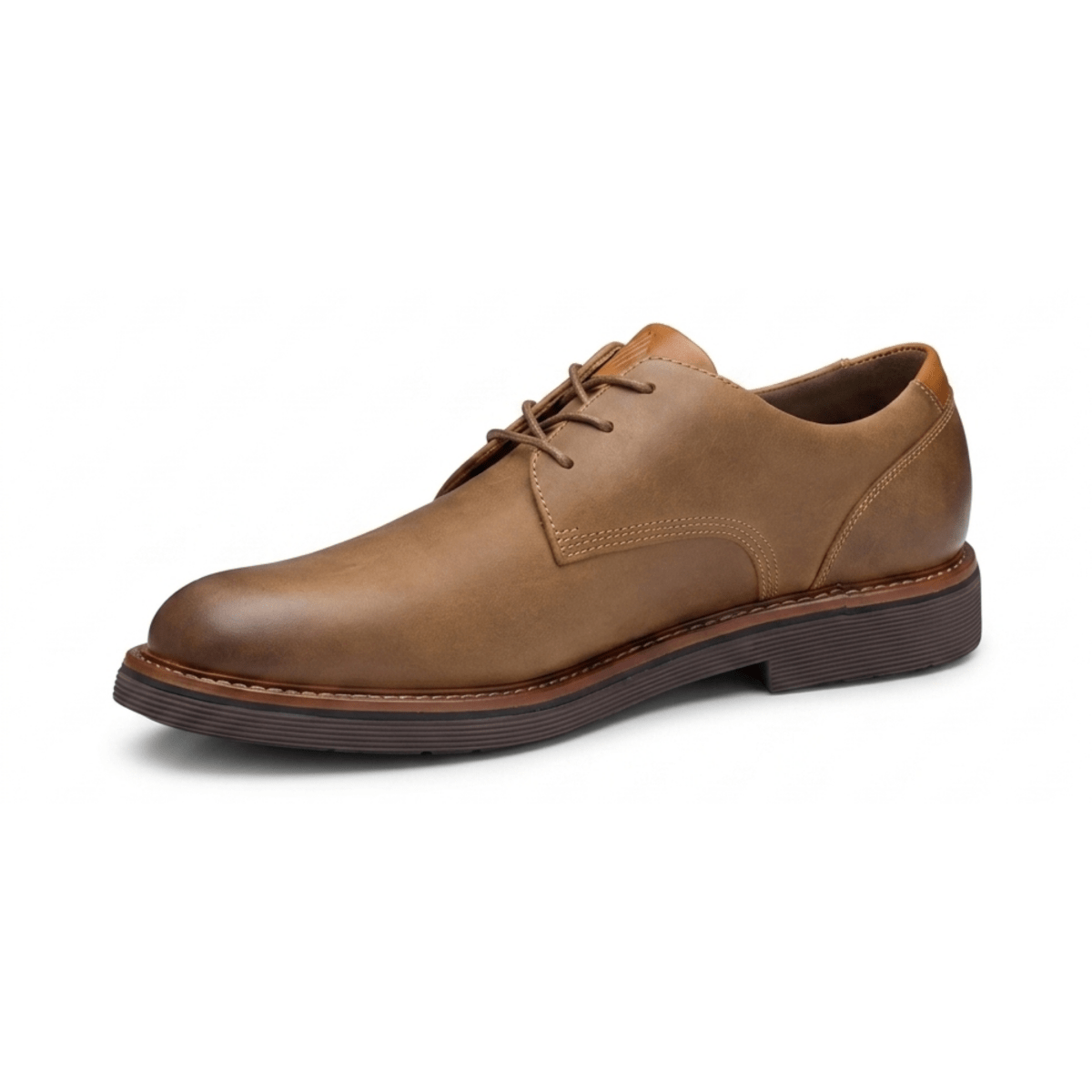 Johnston & Murphy Men's Tyson Plain Toe Brown Oiled Leather - 9036795 - Tip Top Shoes of New York