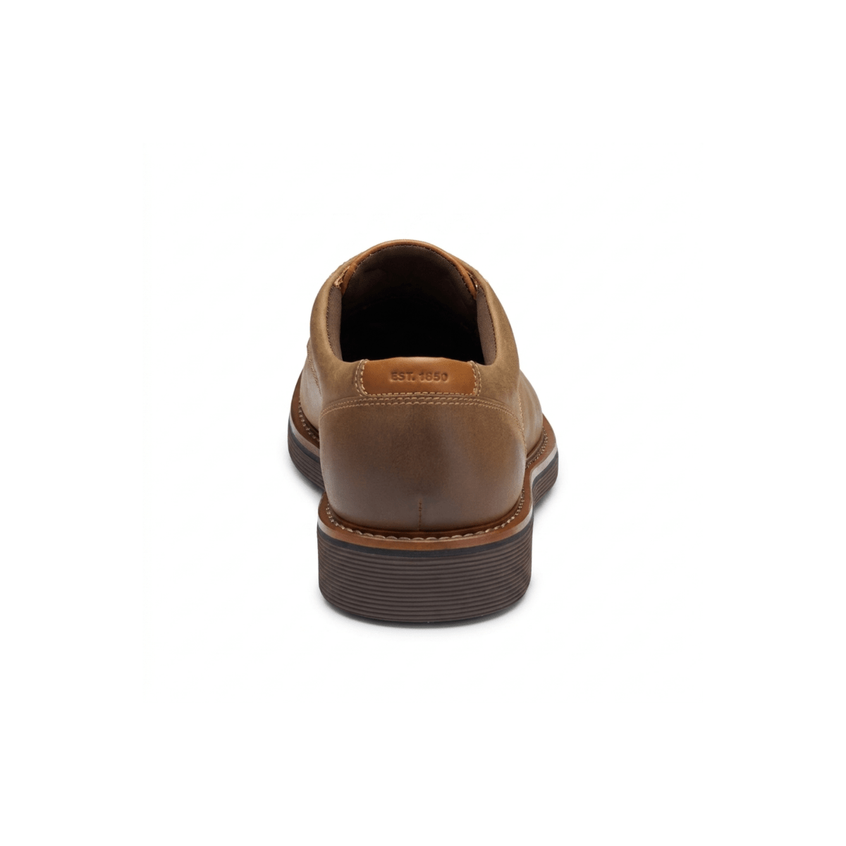 Johnston & Murphy Men's Tyson Plain Toe Brown Oiled Leather - 9036795 - Tip Top Shoes of New York