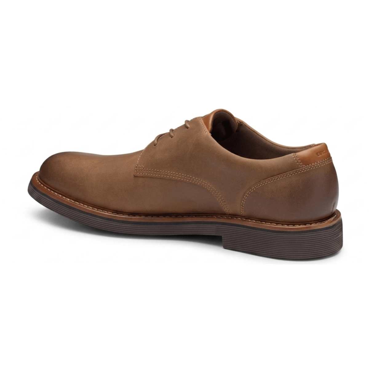 Johnston & Murphy Men's Tyson Plain Toe Brown Oiled Leather - 9036795 - Tip Top Shoes of New York