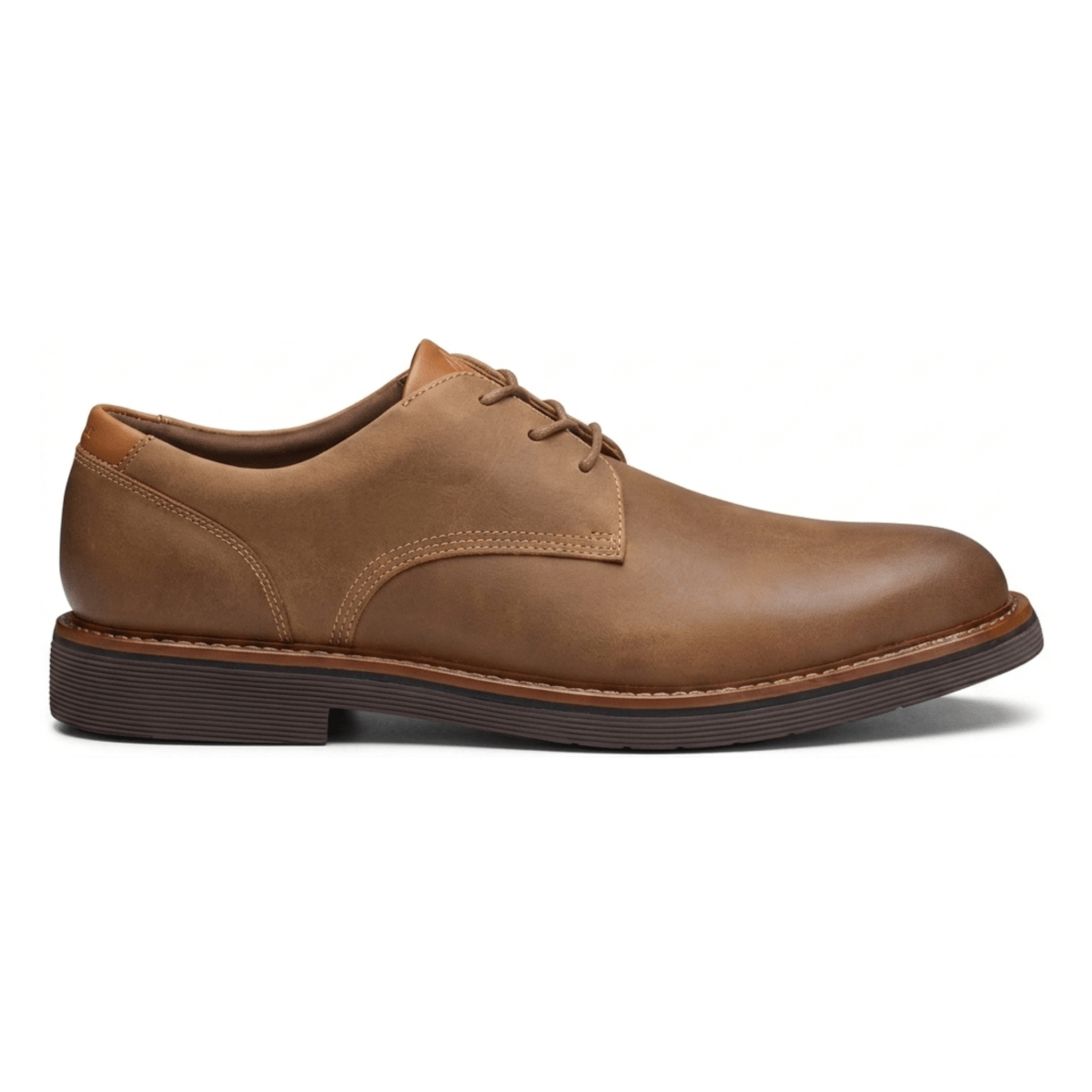 Johnston & Murphy Men's Tyson Plain Toe Brown Oiled Leather - 9036795 - Tip Top Shoes of New York