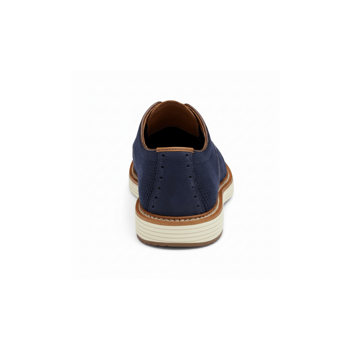 Johnston & Murphy Men's Upton Knit Wing Tip Navy - 3017682 - Tip Top Shoes of New York