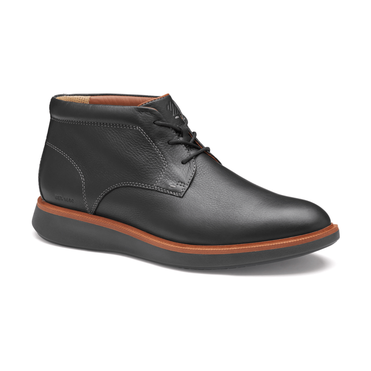 Johnston & Murphy Men's XC+ Parker Chukka Black Full Grain Leather Waterproof - 9025608 - Tip Top Shoes of New York