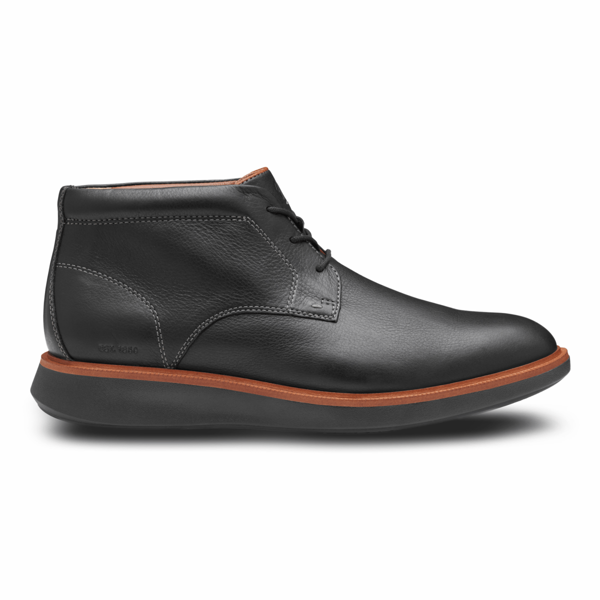 Johnston & Murphy Men's XC+ Parker Chukka Black Full Grain Leather Waterproof - 9025608 - Tip Top Shoes of New York